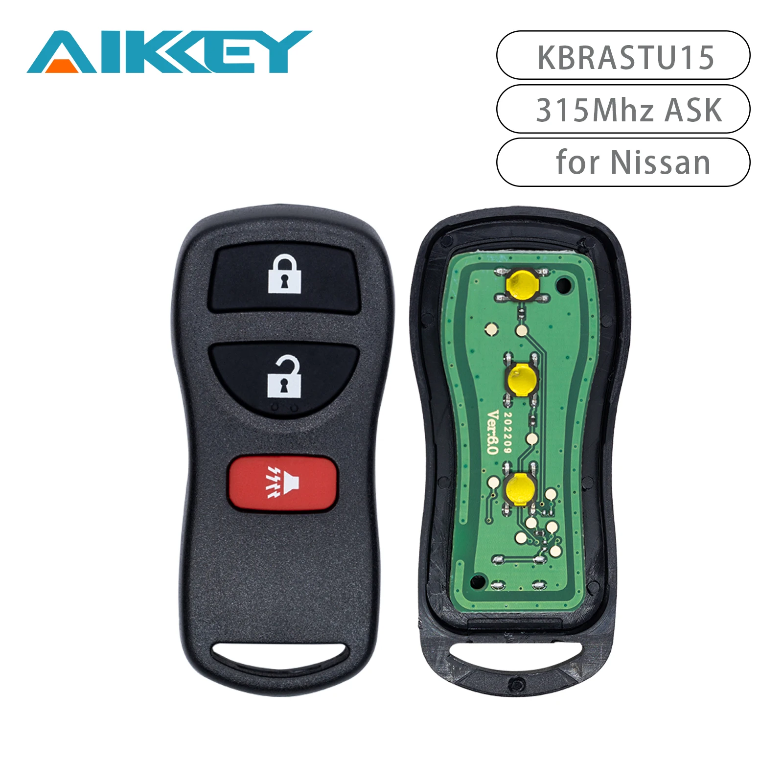 Для Nissan KBRASTU15 315 МГц 3 кнопки дистанционный автомобильный ключ Armada Frontier Murano Pathfinder