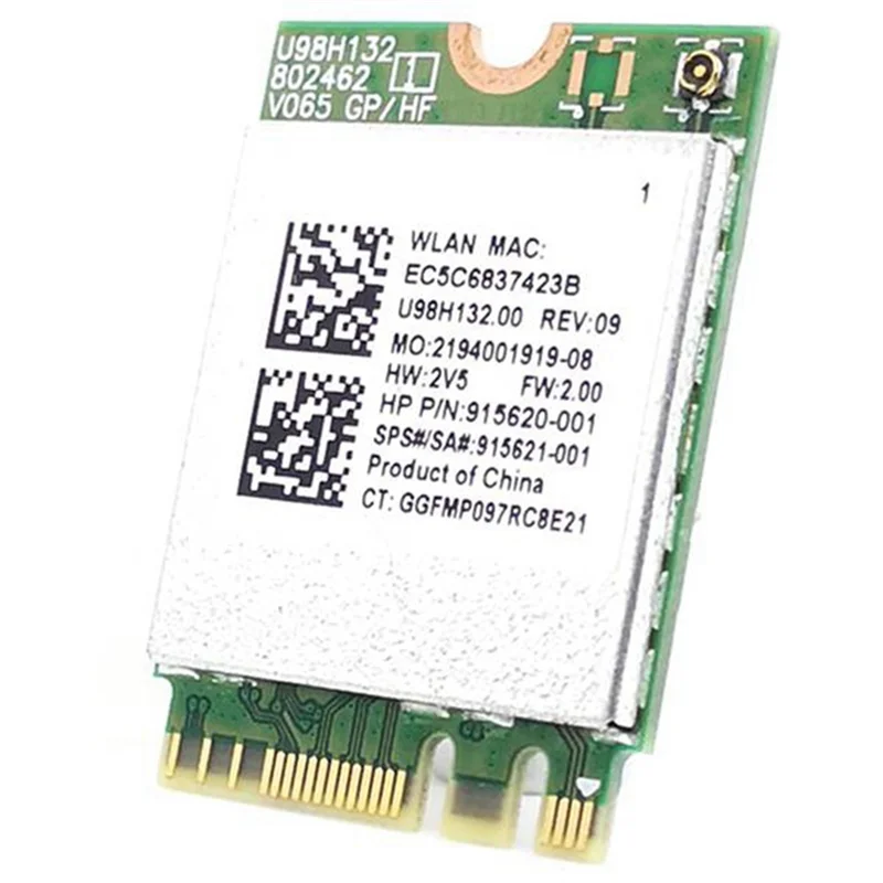 Комбинированная карта адаптера RTL8821CE 802.11AC 1X1 Wi-Fi+BT 4.2 915621 -001 Беспроводная сетевая
