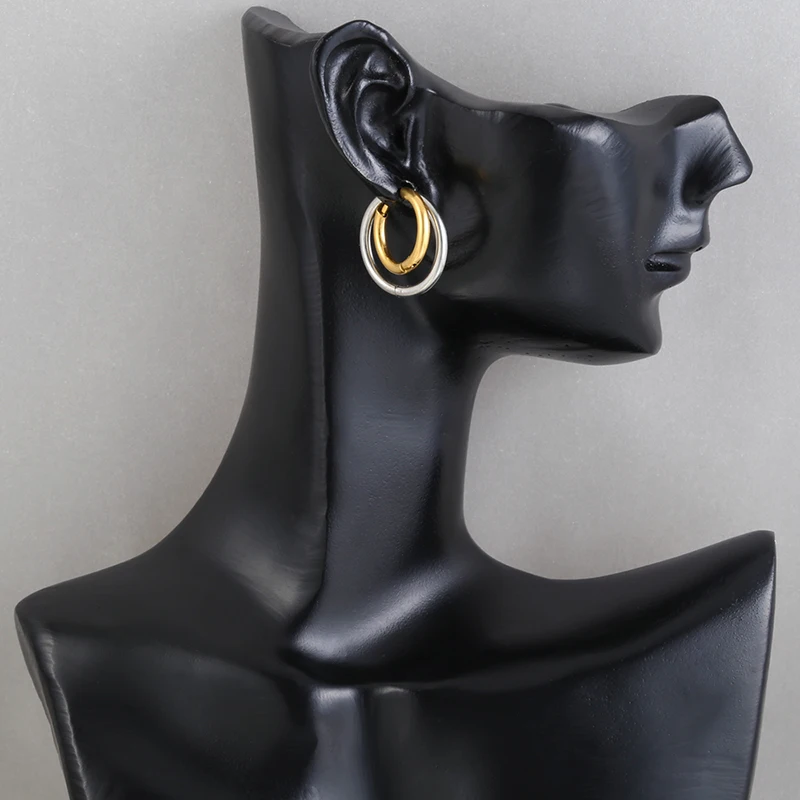 ZHUKOU новинка кольца серьги из нержавеющей стали круглые маленькие в виде колец 2022