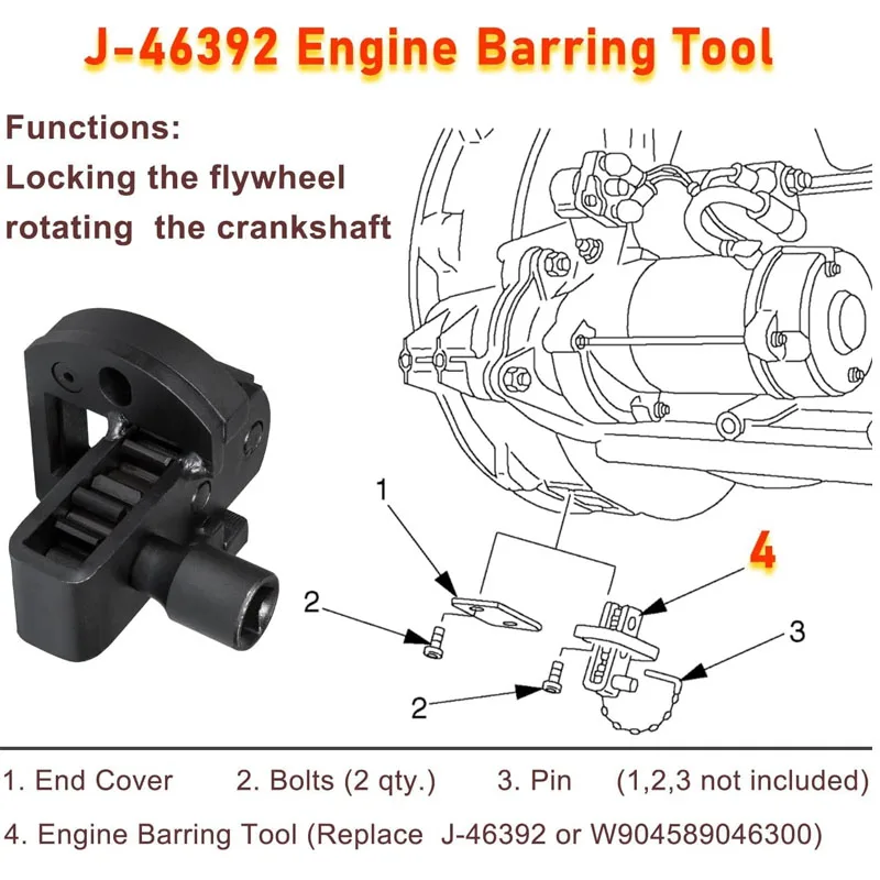 Инструмент для блокировки автомобильных двигателей Детройта Diesel DD13 DD15 DD16