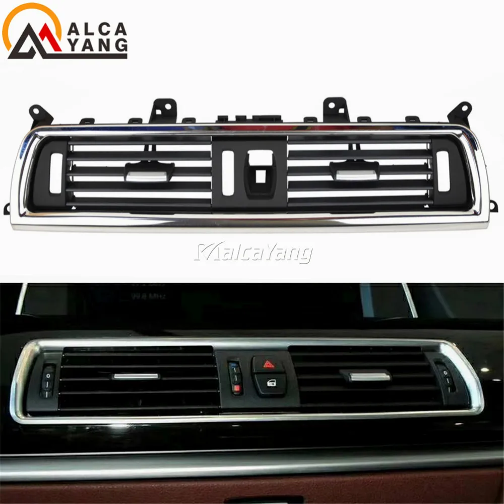 

4 Styles 1Pcs Front Center Air Outlet Vent Dash Panel Grille Cover for BMW 5 Series F10 F18 523 525 535 Interior Mouldings Panel
