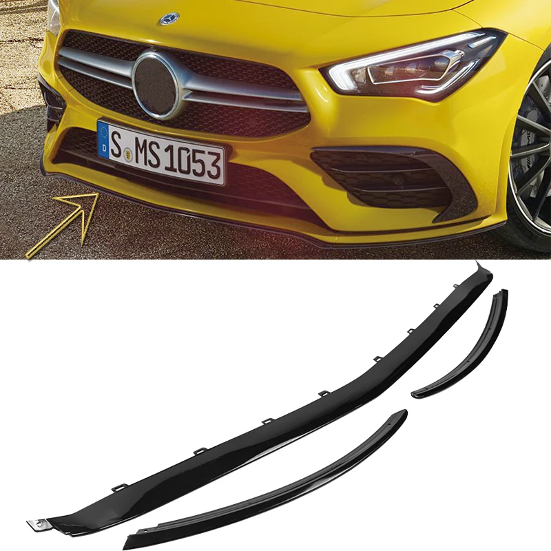 

Сплиттер для переднего бампера Mercedes Benz W118 C118 CLA35 CLA180 CLA200 CLA250 AMG Line 2019-2024