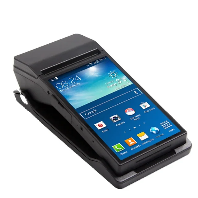 

Hot sell Android handheld pos with printer terminal for android restaurant pos systems