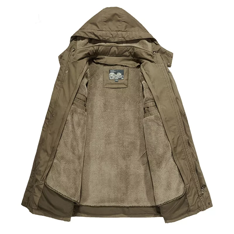 Trench Men Hoodie Casaco Masculino Windproof Coats Parkas Men Brand Men Winter Tactical Military Field Parkas