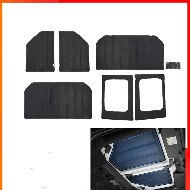 

Sound Heat Insulation Pad For Jeep Wrangler JK 12-17 JL 18-21 2/4 Doors Hardtop Rear Window Ceiling Roof Heat Insulation Cotton