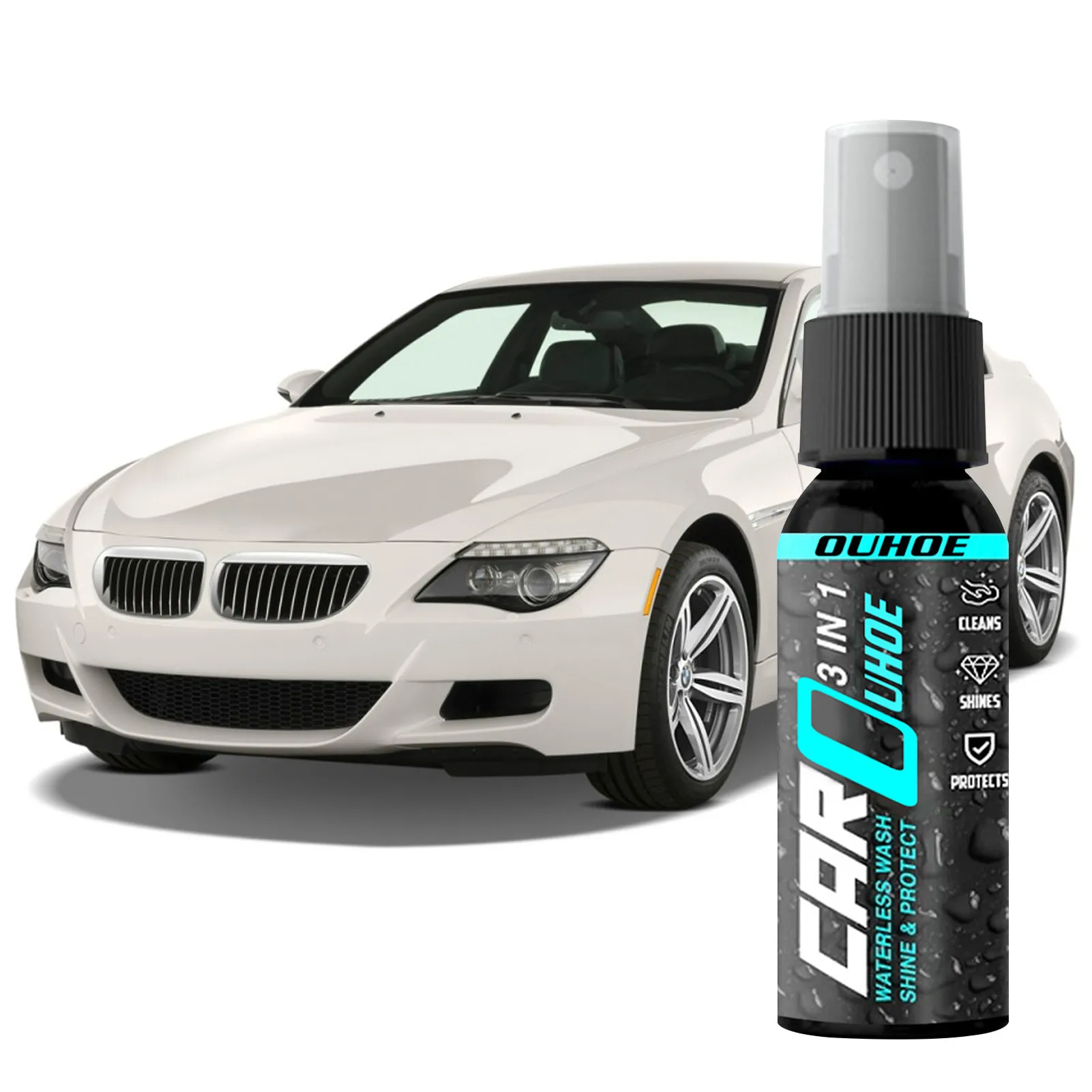 

30ml Car Ceramic Coating Polishing Spray Sealant Car Paint Care Nano Products Hydrophobic Quick Coat Gloss Finish