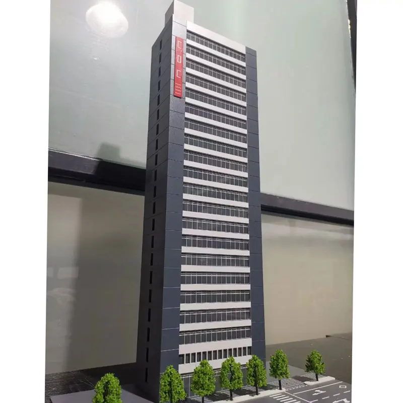 Модель здания в масштабе 1/150 Н высокий город модель без сборки сцена поезда