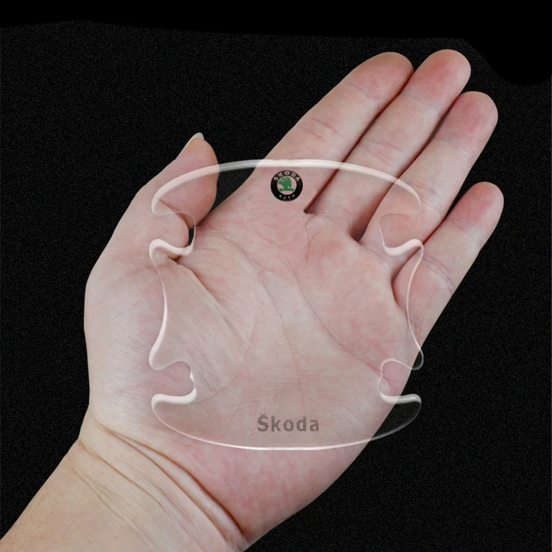 

4/8 Pcs Auto Door Bowl Handle Transparent Protector Film Stickers Accessories For skoda octavia fabia rapid yeti Kodiaq superb