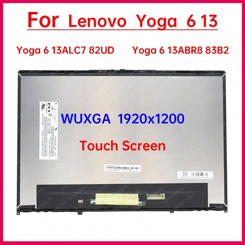 13 3-дюймовый сенсорный ЖК-экран для ноутбука Lenovo Yoga 6 13ALC7 82UD 13ABR8 83B2 сменный