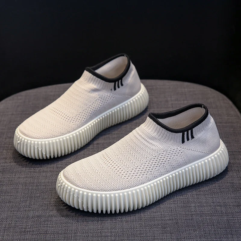 

Кроссовки женские с круглым носком, дышащие легкие, Повседневная модная дизайнерская обувь