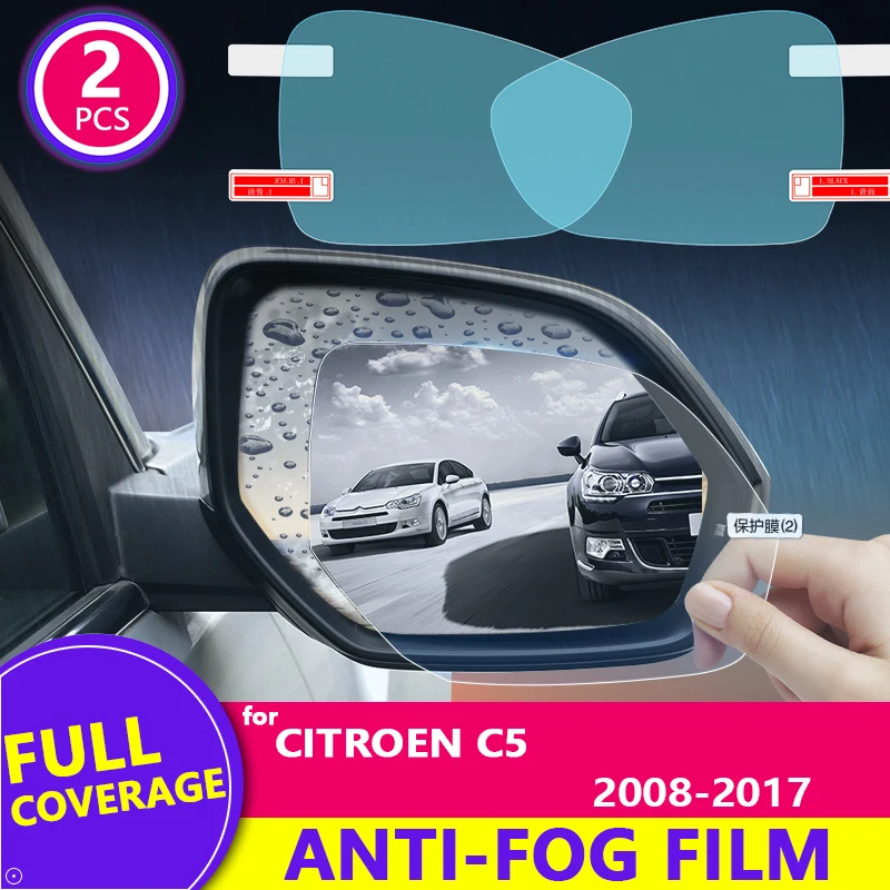 

Пленка-дождевик на зеркало заднего вида с полным покрытием, прозрачная противотуманная непромокаемая для Citroen C5 2008-2017, Аксессуары Для Седана/Универсала/Креста