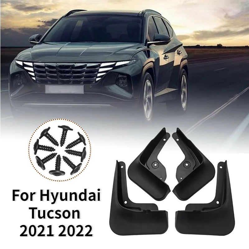 

Переднее и заднее Брызговики для Hyundai Tucson 2021 2022