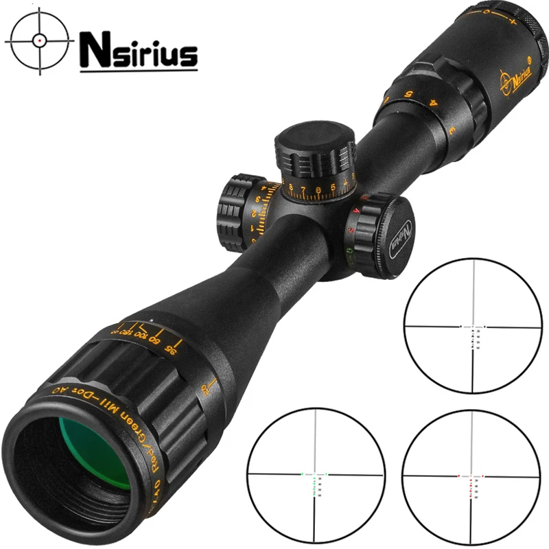 Тактический Оптический прицел NSIRIUS Gold 3-9X40 AOE, красно-зеленый прицел для охотничьей винтовки с ллюминатом, прицел для пневматического ружья