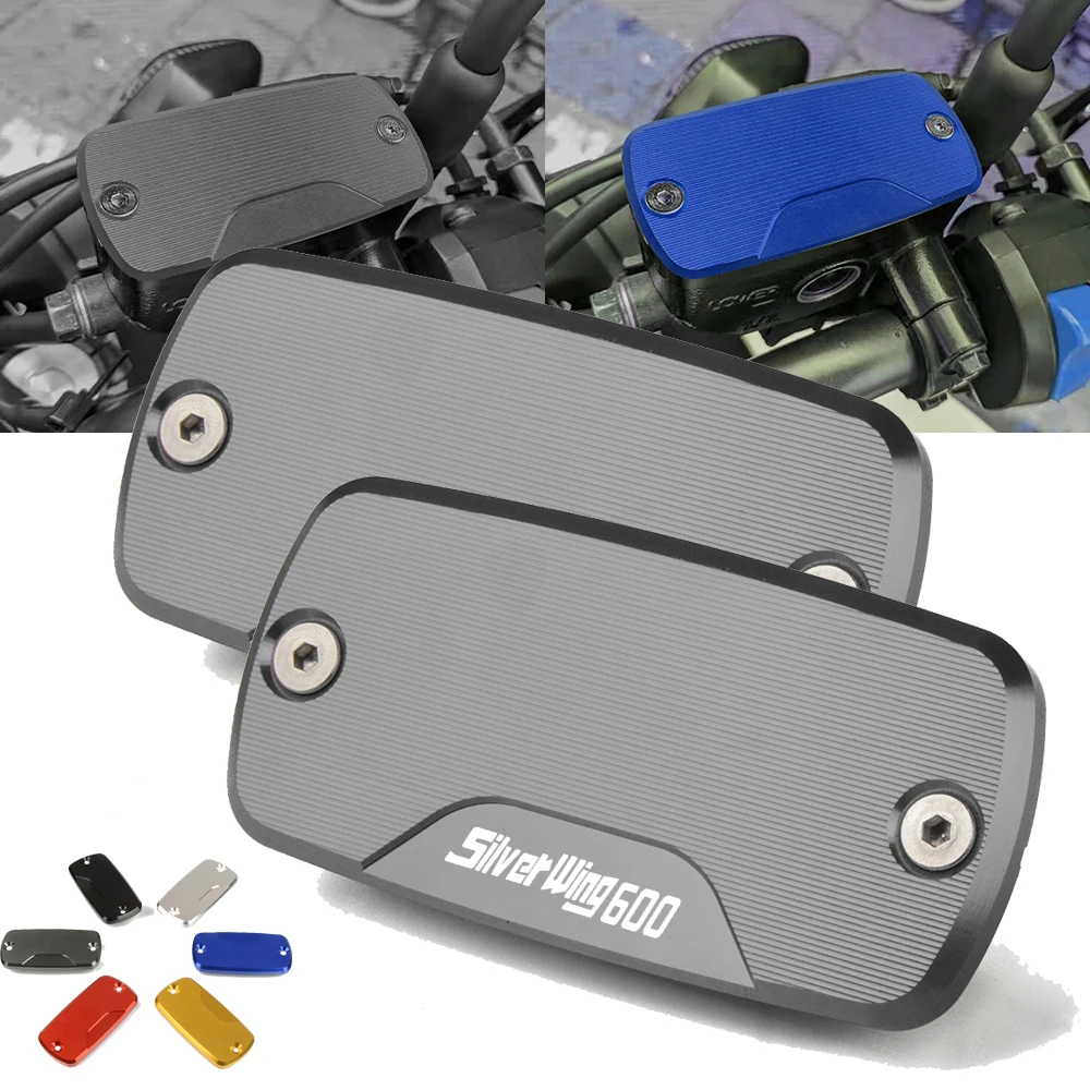 

SilverWing600 LOGO Motorcycle Front Brake Clutch Cylinder Fluid Reservoir Cover Cap For HONDA Silver Wing 600 2003-2014 2013 12