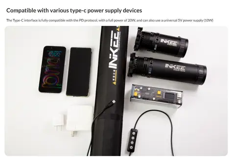 INKEE GCA20U Портативный светодиодный светильник