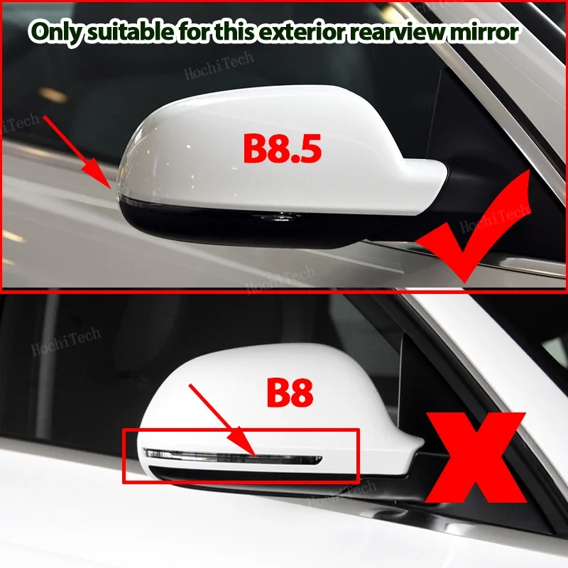 Ярко-черная Крышка Зеркала Бокового Вида Для Audi A4 A5 S4 S5 B8.5 Rs3 Rs4 Rs5 A3 8p