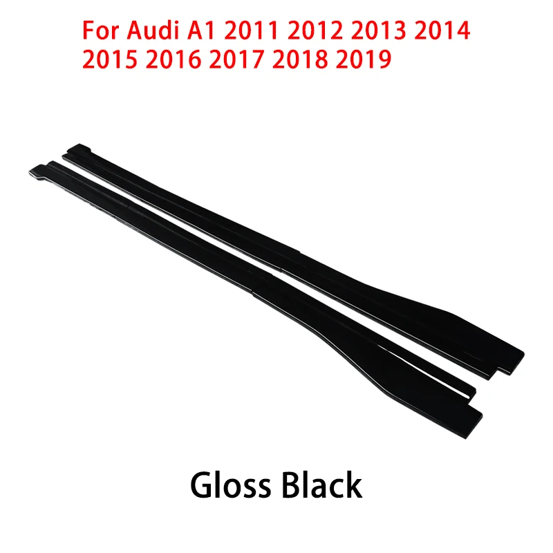 

Для Audi A1 2011-2019 боковые юбки из углеродного волокна с черным рисунком, спортивные комплекты кузова для Audi A1, аксессуары для защиты от царапин