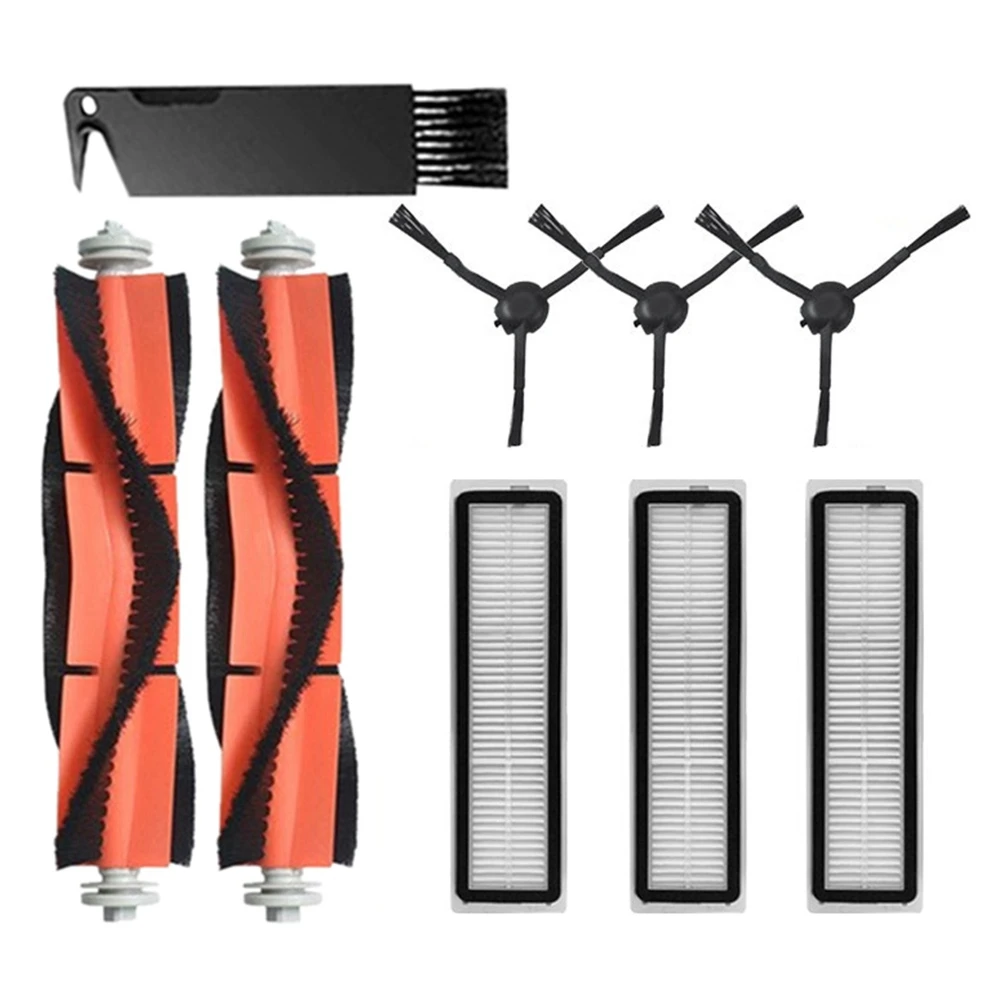 

9Pcs Replacement Parts for Mijia Dearme L10PRO D9 Main Brush Side Brush Filters Vacuum Cleaner Accessories Set A
