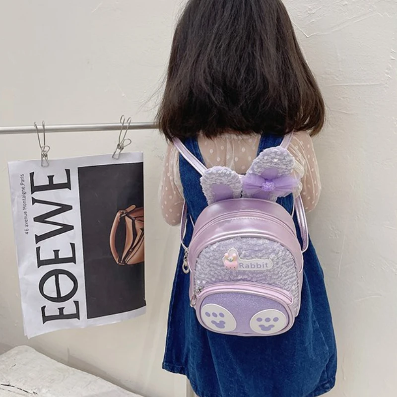 Children Rabbit School Bags In Kindergarten 3-6-year-old Small Backpacks Boy Baby Backpack Cute Little Girl Cartoon Bag for Gift