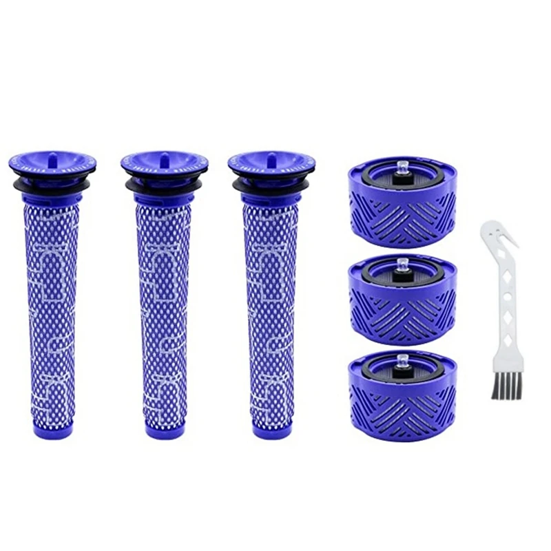 

6PCS For Dyson V6 Post HEPA Filter Prefilter Parts Replacement 965661-01 For Dyson Cordless Stick Vacuums