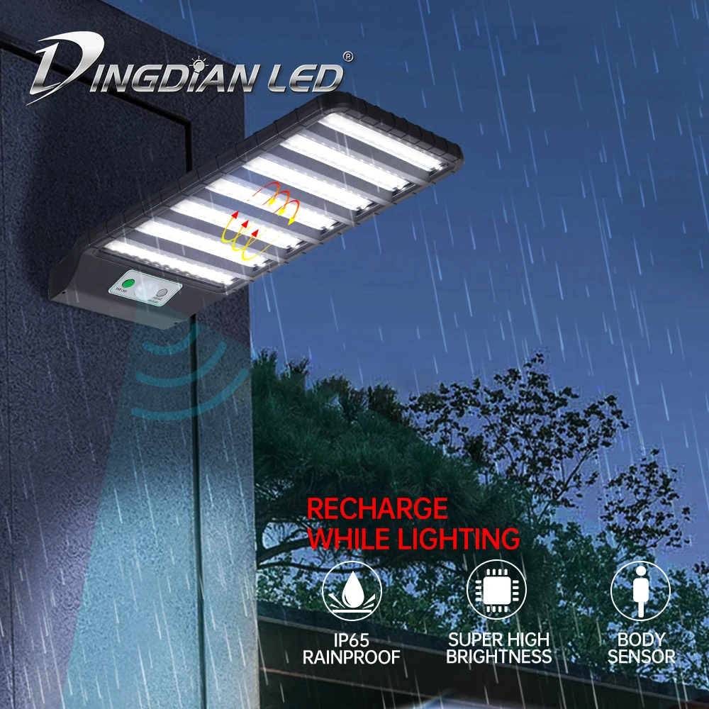

Solar LED Street Light Lamp NEW High Tech Light Sensor/Body Sensor garden lantern Wall Lamp Solar Charging &Lighting Charging