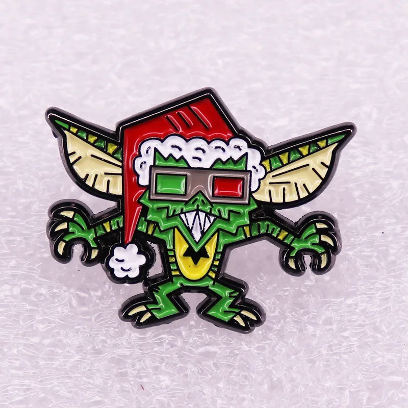 

Christmas Monster Cartoon Anime Girls Metal Enamel Collar Pin Lapel Badge Jewelry Brooch Kids Gifts Accessories