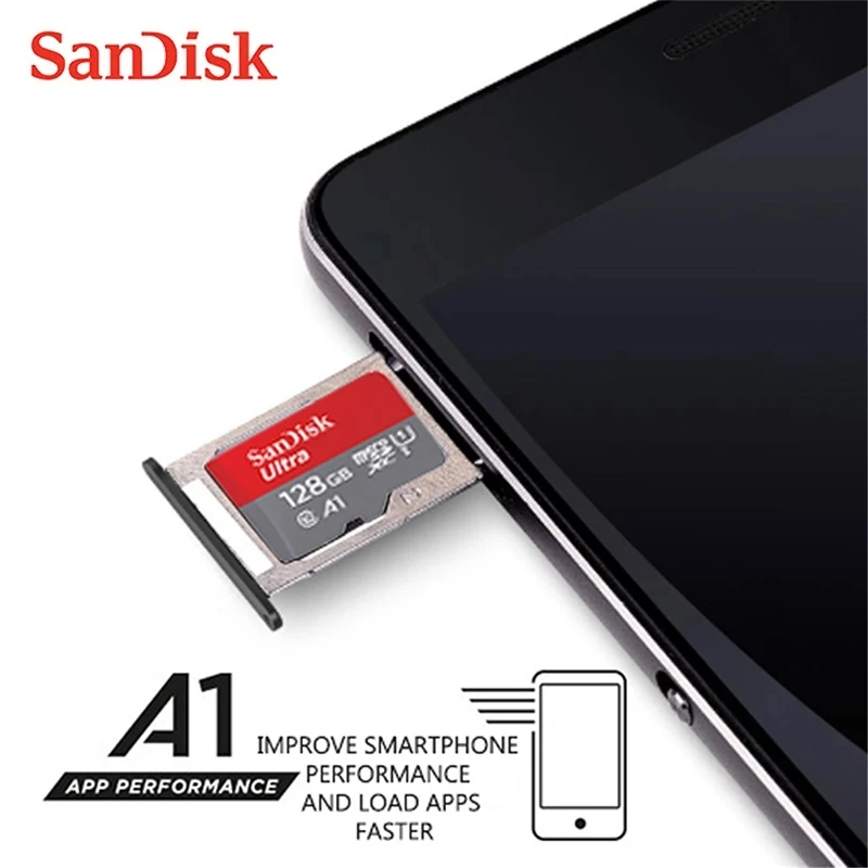 100% Original SanDisk  Micro SD Card 16GB 32G microSDHC 64G 128G 256G MicroSDXC UHS-I Class10 Memory Tran Flash TF Cards images - 6