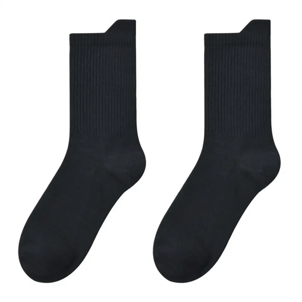 

Cozy Male Socks Elastic Color Blocking Middle Tube Men Causal Cotton Socks Comfortable Men Warm Socks for Travel
