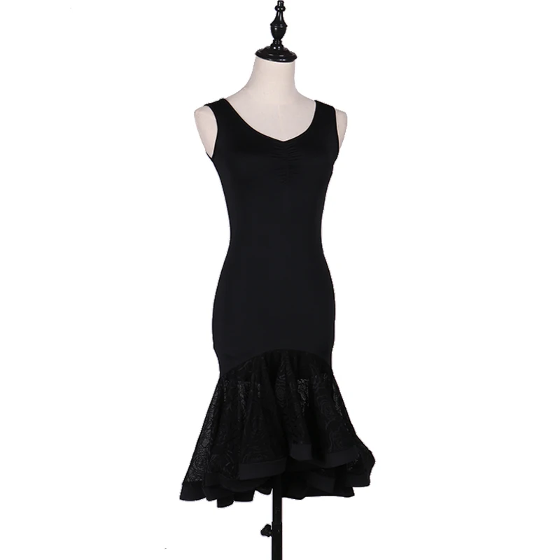 

Adult Sexy Latin Dance Dresses Women's Tassels Dance Performance Competition Clothing Modern Dance Big Swing Waltz Dance Dress