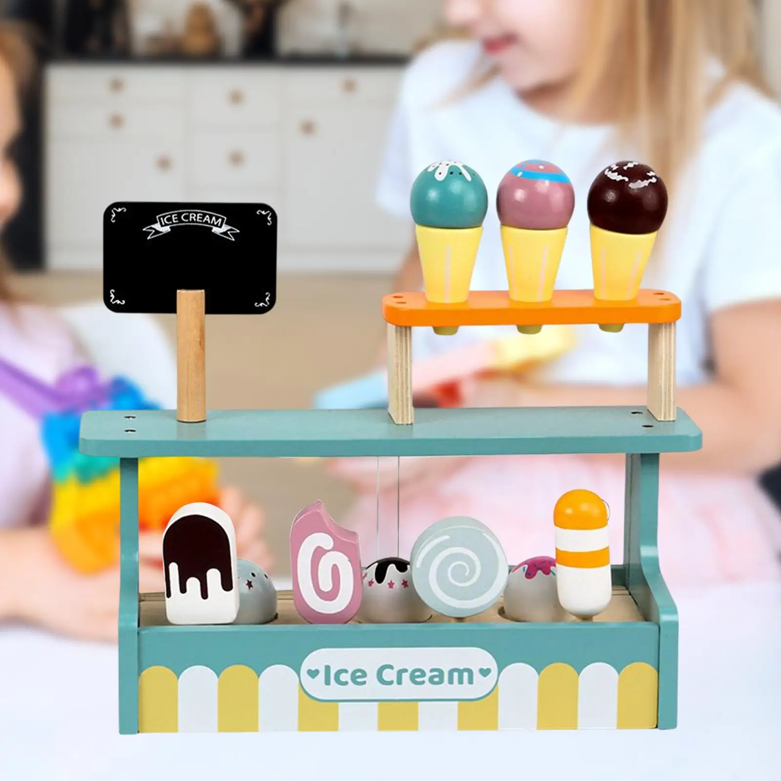 

Грузовик для мороженого, интерактивные игрушки для обучения, праздничные для девочек и мальчиков