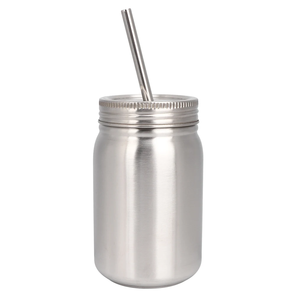 

Household 700ml Stainless Steel Cup Outdoor Water Bottle Thermal Mug with Lid Straw