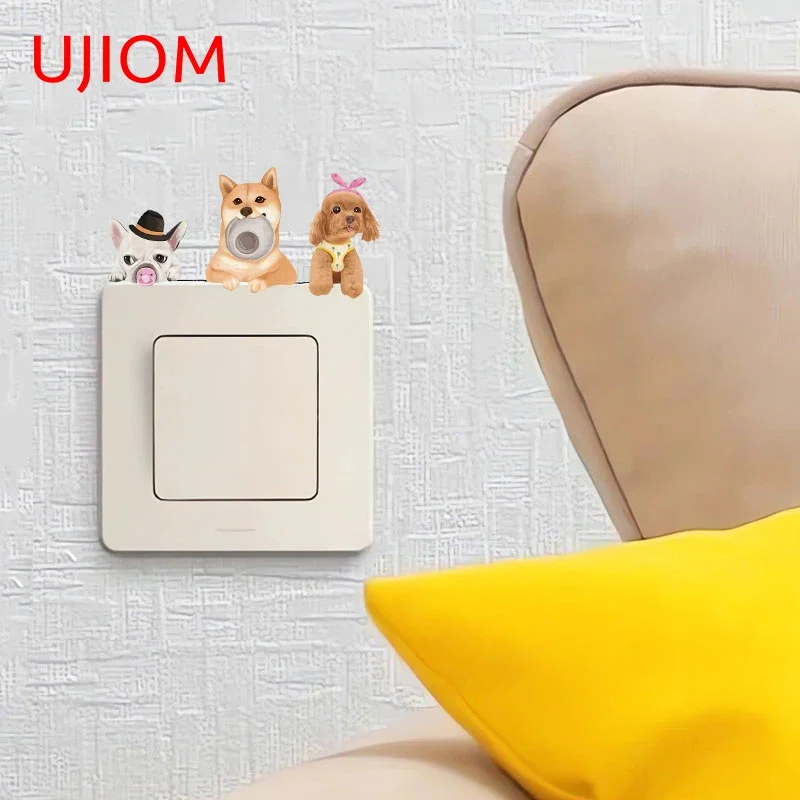 Наклейка на стену с изображением милой собаки Шиба-ину 13X6 4 см