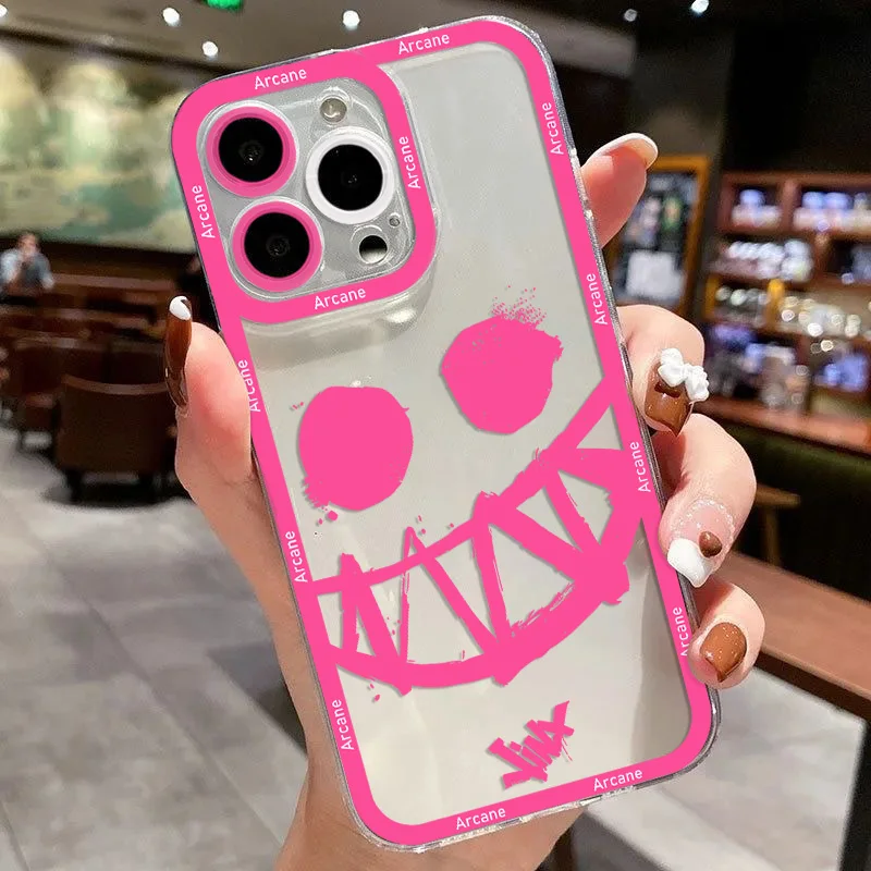 Чехол для телефона с изображением аниме Arcane Jinxs Xiaomi Redmi Note 13 12 11 10 9 8 Pro Plus 14C 13C 12C 4G 5G