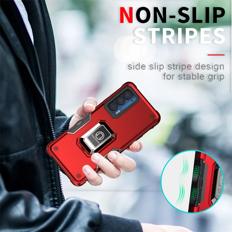 for motorola edge 20 pro case magnetic ring holder armor back cover for moto edge 20pro 20 lite 2021 kickstand phone cases free global shipping