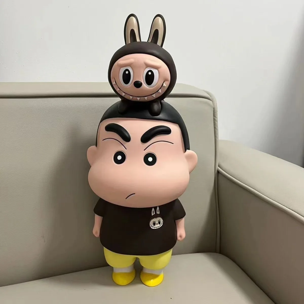 Новинка 2024 аниме фигурка Crayon Shin-Chan Labubu 42 см Shinnosuke noхара Kobai милая Коллекционная