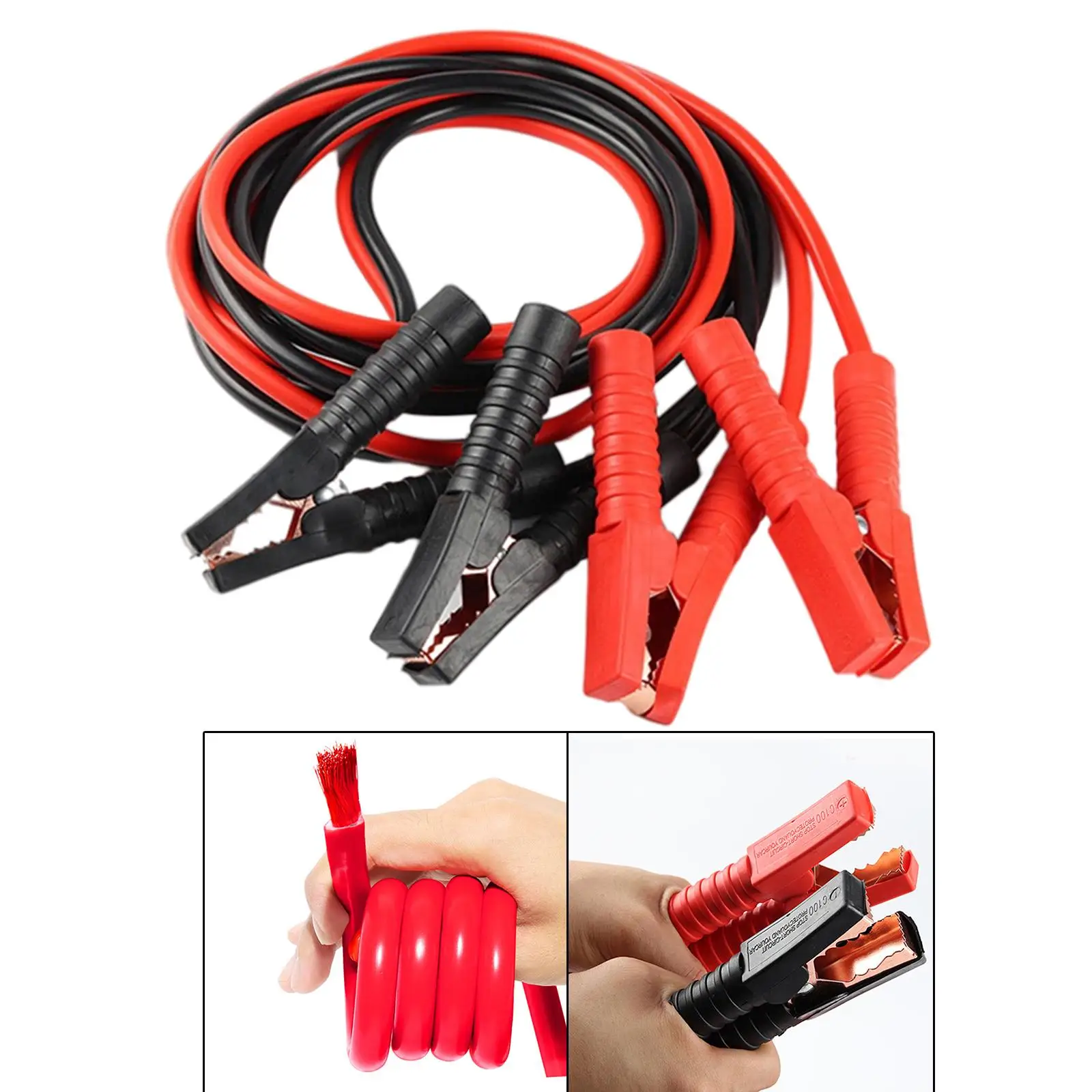 

Car Jumper Cables 2000A Emergency 4M for Car SUV Copper Wire Alligator Clamp