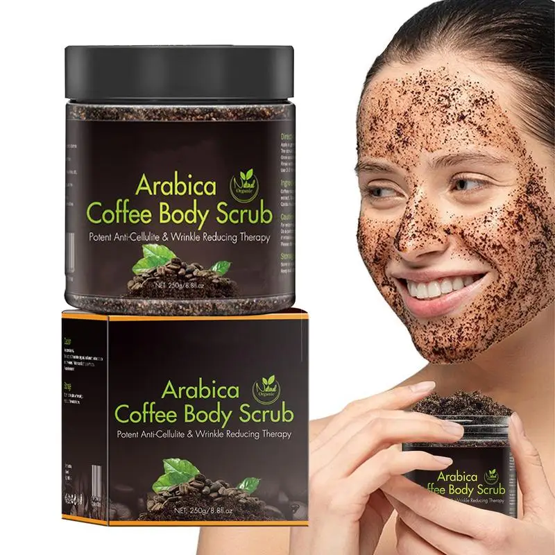 

Coffee Scrub for Face Brightening Natural Coffee Scrub Deep Cleaning Face and Body Exfoliator Coffee Scrub for Facial Skin Care