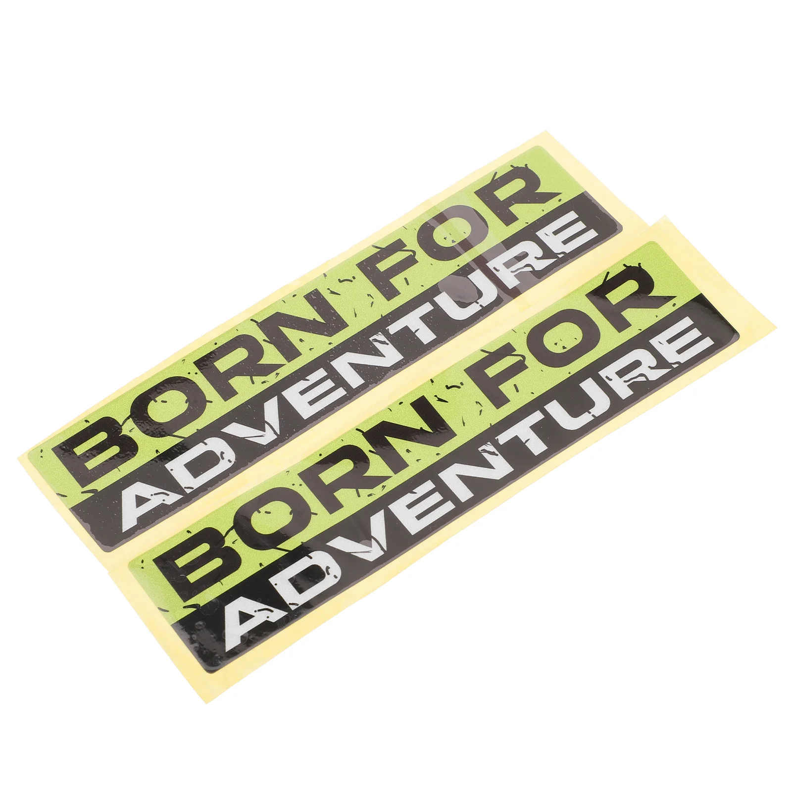 

2 Sheets Car Decals Born for Adventure Car Stickers Reflective Car Bumper Stickers