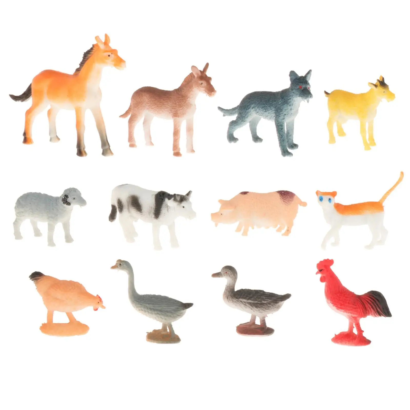 

Montessori Animal Figure Match Set Animals Figure Miniature Figurines Toys Animal Toys with Flash Cards for Educational Toy Kids