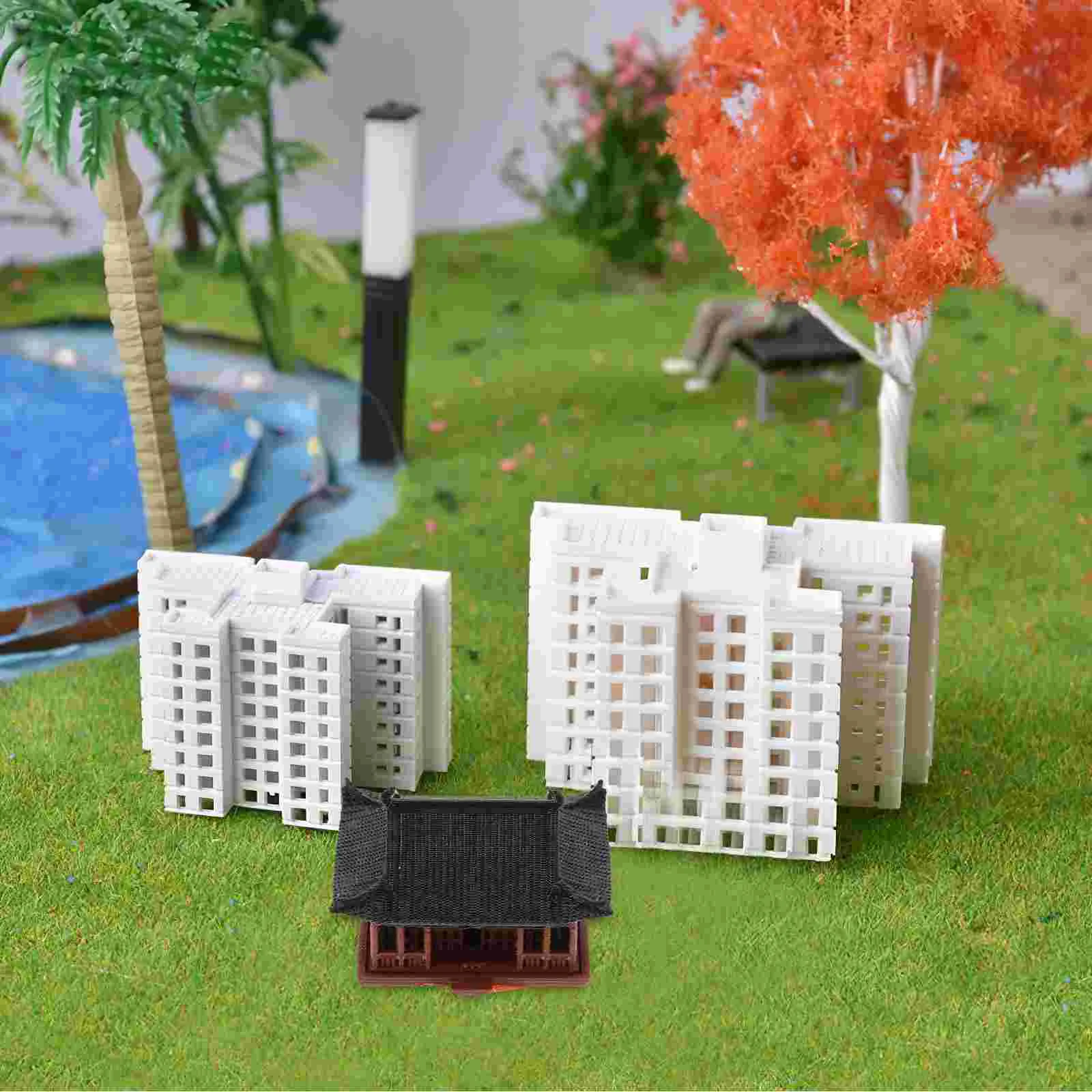 Miniature Chinese Pavilion Figurine Japanese Pagoda Statue Fairy Garden Plant Pot Accessories for Dollhouse Aqu