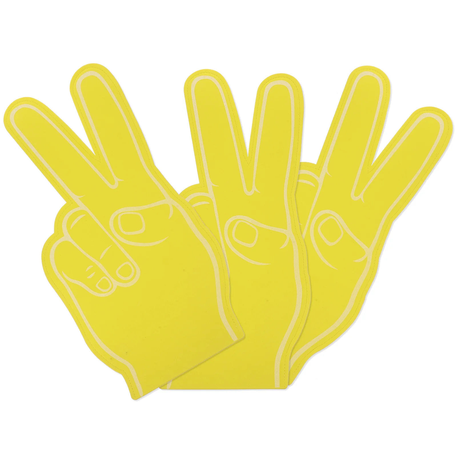 

3 Pcs Foam Fingers Cheerleading Gifts for Girls Props Pom Poms Football Party Presents