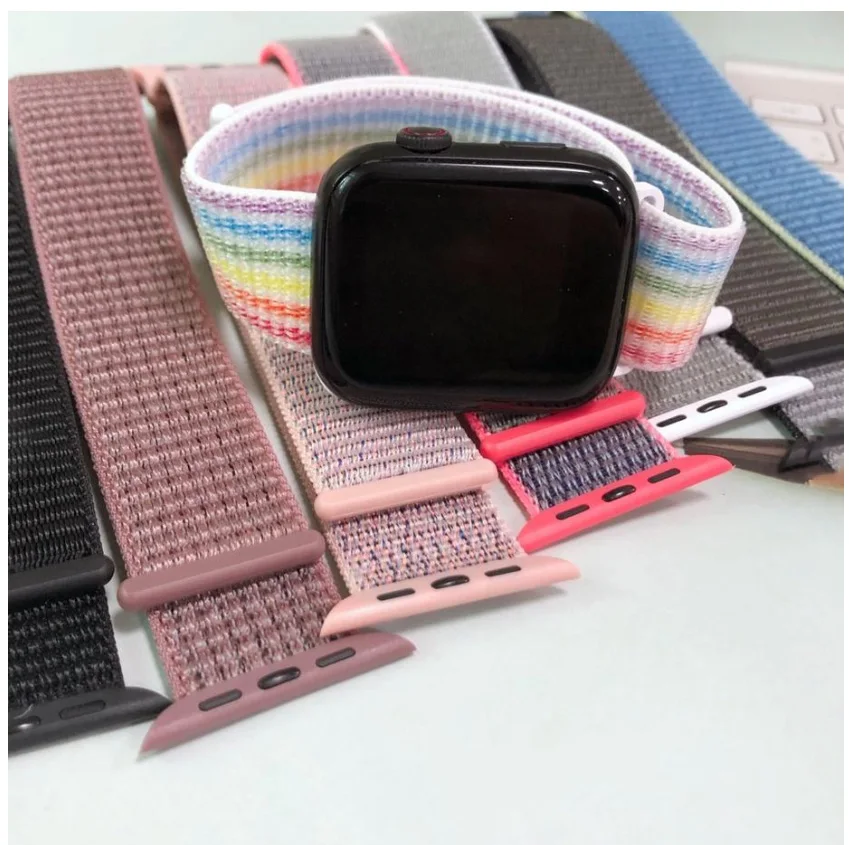 

Nylon Strap for Apple Watch Band 44mm 40mm 49mm 45mm 41mm 42mm 38mm Sport Bracelet Correa Iwatch Series 8 Se7 6 5 4 3 Ultra Band