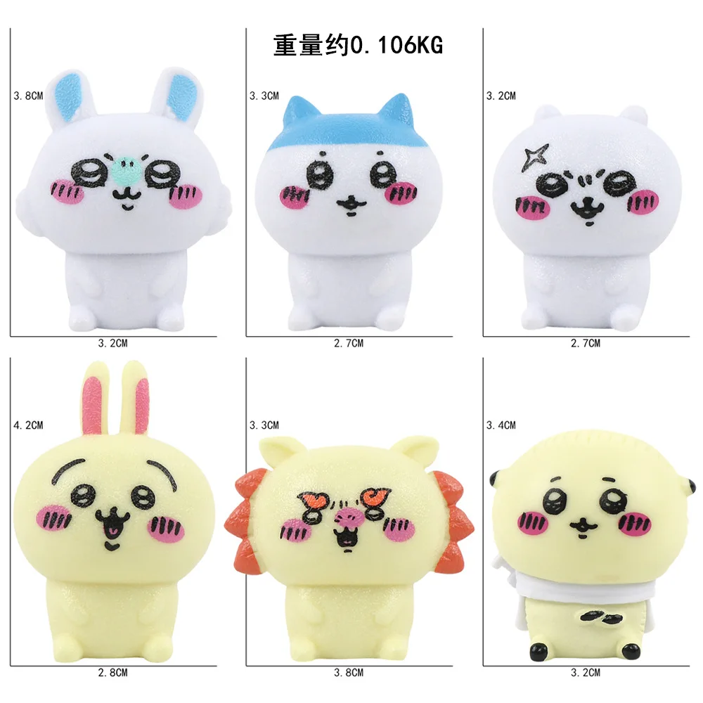Мини-фигурки Sanrio Cinnamoroll 5/6 Упаковок Милая Игрушка Для Собак Декоративное