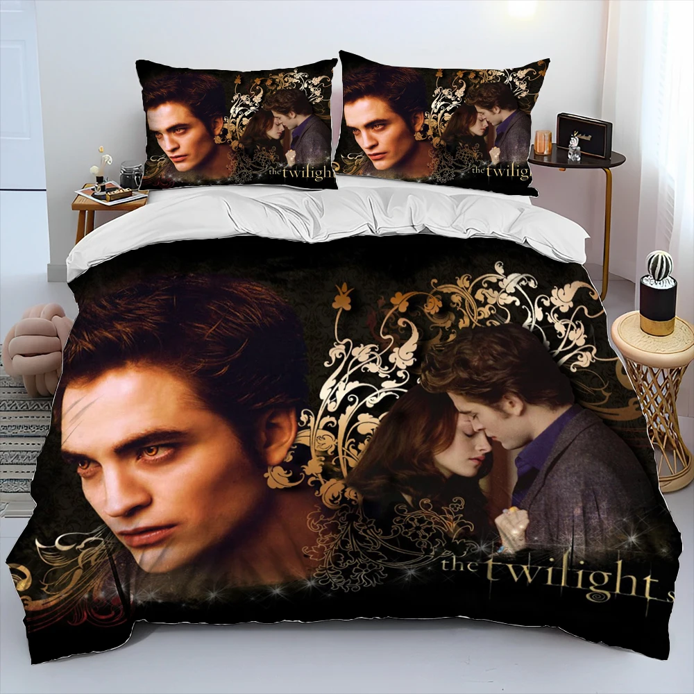 Комплект постельного белья с 3D рисунком Сумерки саги HD, пододеяльник, Комплект постельного белья, пододеяльник, наволочка, королевский комплект постельного белья для детей стефани майер сумерки новое оформление