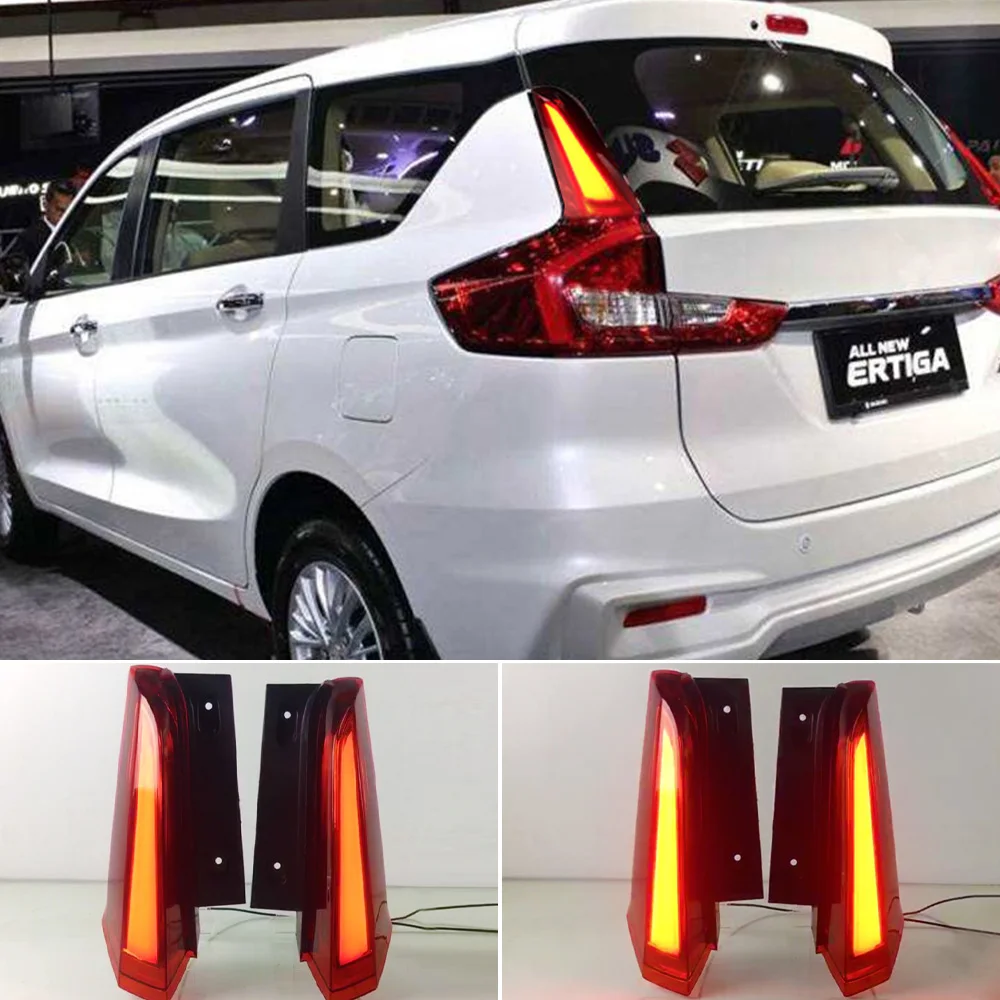 

2 шт. Светодиодный отражатель для Suzuki Ertiga 2018 2019 2020 задний фонарь дополнительный стоп светильник бампер противотуманный фонарь задний фонарь