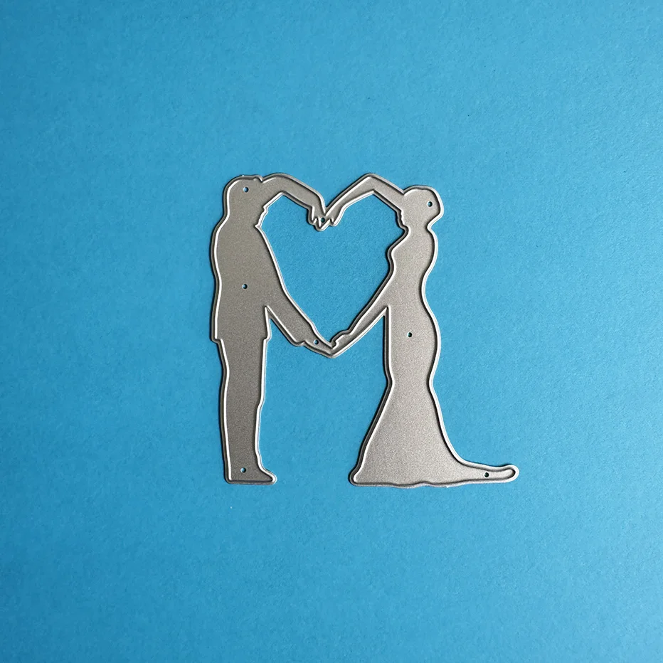 Свадебное сердце с узором для скрапбукинга вырубные штампы распродажа на складе