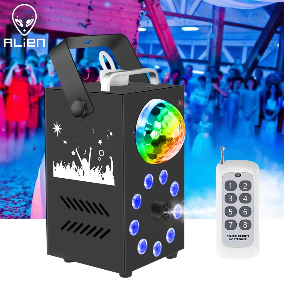 ALIEN 700 Вт 3в1 машина для тумана, дыма, звуковая активация, стробоскоп, светодиодный, RGB, диско, шар, окрашивание, светильник для диско, свадьбы, вечеринки, Хэллоуина