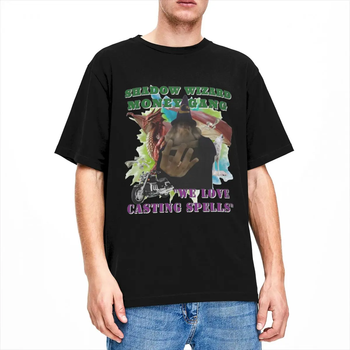 

Футболка Мужская/женская с круглым вырезом и коротким рукавом, из чистого хлопка