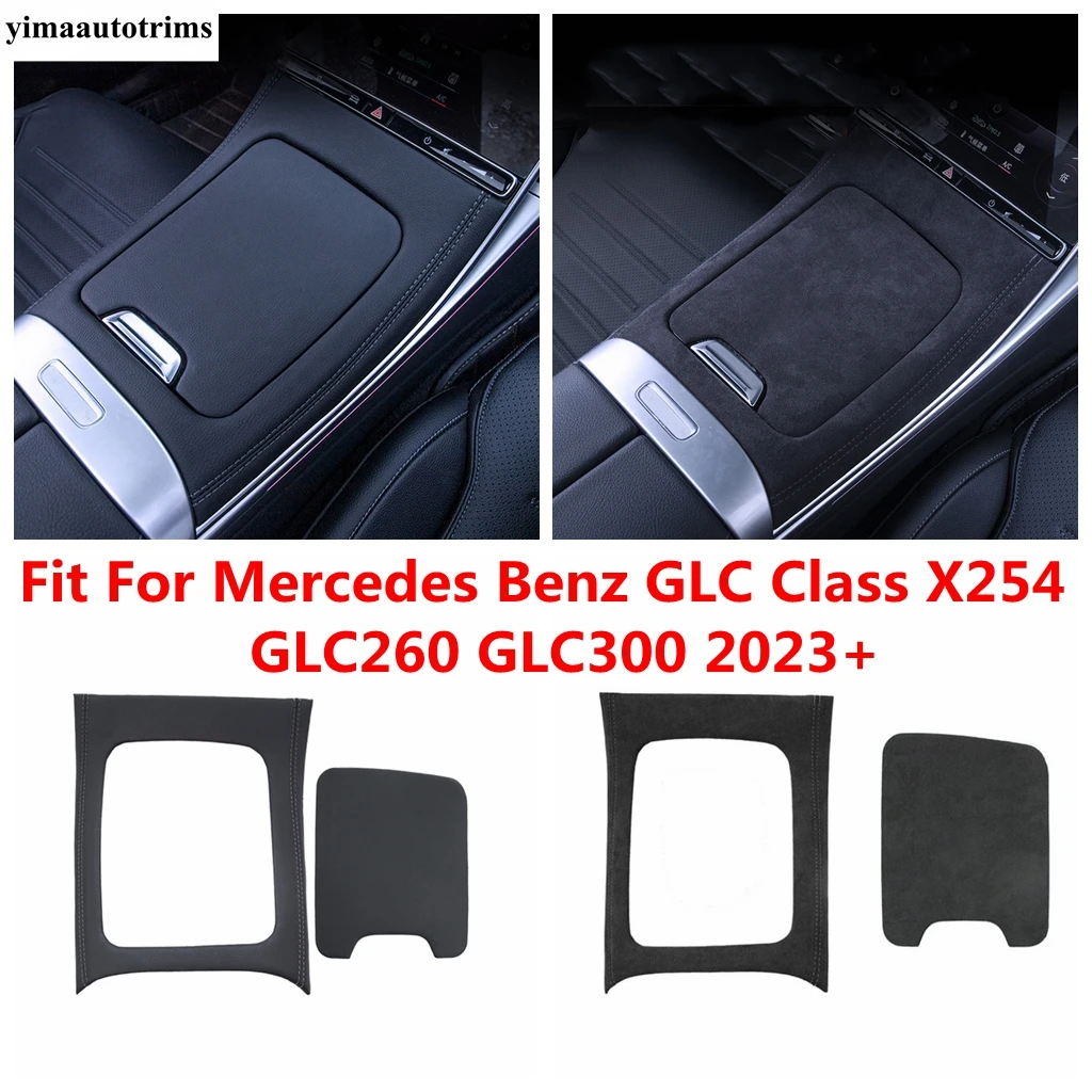 

Center Control Armrest Storage Box PU Leather Cover Mat Pad Accessories For Mercedes Benz GLC Class X254 GLC260 GLC300 2023 2024