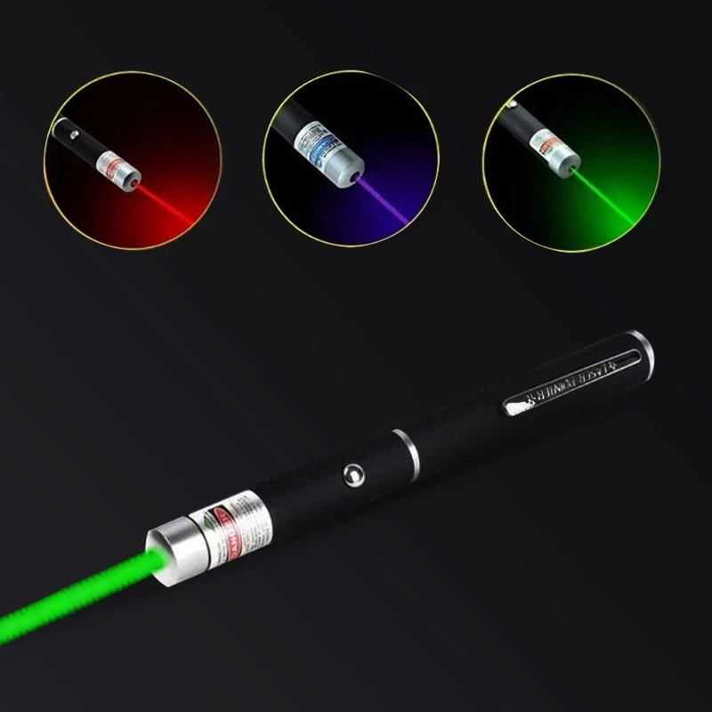 1PCS New 5MW High Power Lazer Pointer 650Nm 532Nm 405Nm Red Blue Green Laser Sight Light Pen Powerful Meter Tactical - купить по